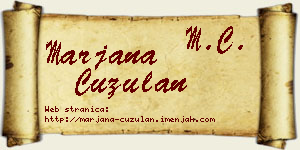 Marjana Ćuzulan vizit kartica